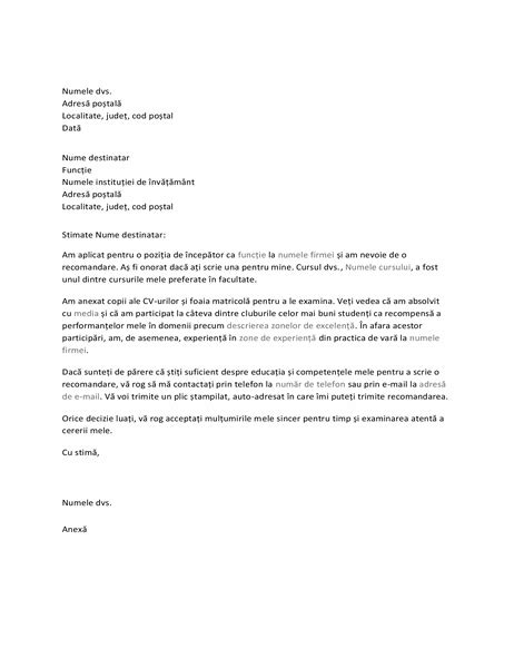 Model Scrisoare Oficiala De Informare 3