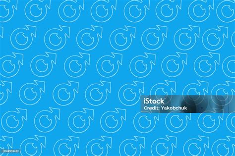 Pattern With Man Symbols Stock Illustration Download Image Now
