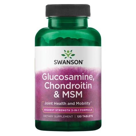 ᐉ Препарат для суставов и связок Swanson Glucosamine Chondroitin&MSM ...
