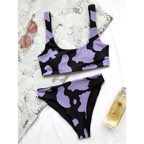 MAILLOT DE BAIN Femme maillot de bain maillots de bain Biquini femmes vache imprimé Bikini
