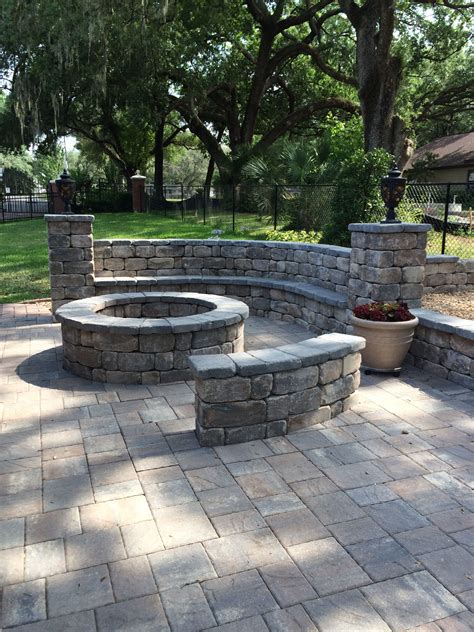 Lowes Brick Pavers Fire Pit at Clifford Bloss blog