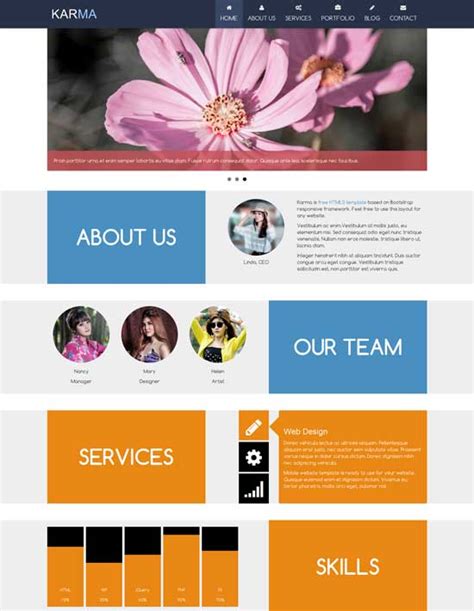 page website templates  freshdesignweb