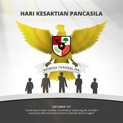 Premium Vector Square Hari Kesaktian Pancasila Or Pancasila Sanctity