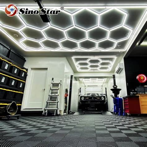 Professional Custom Made Barber Lighting Diy Assemble Hexagonal Shop