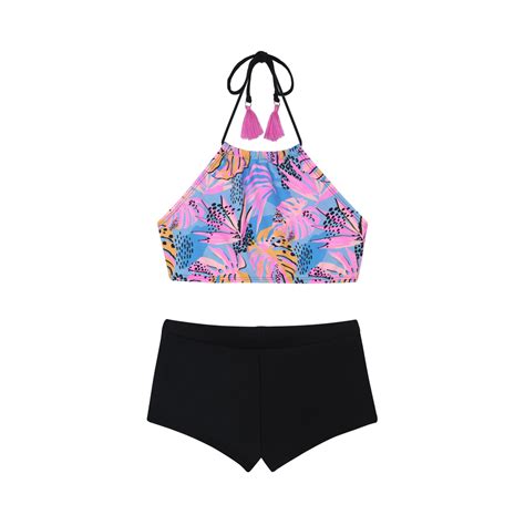 Traje De Ba O Ni A Teens Bikini Uv Halter H O Wear H O Wear