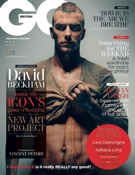 British Icon David Beckham Covers British Gq March 2016 Lensed By