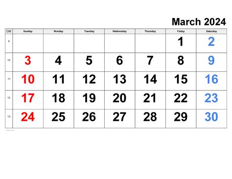 2024 Numbered Weeks Calendar Dates Pdf Irma Bernadette
