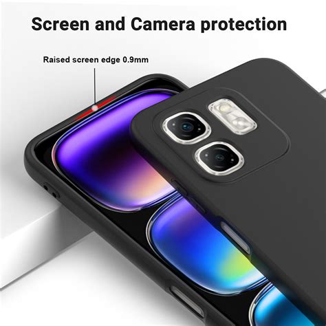 For Infinix Hot I Solid Color Liquid Silicone Dropproof Full Coverage Phone Case Black