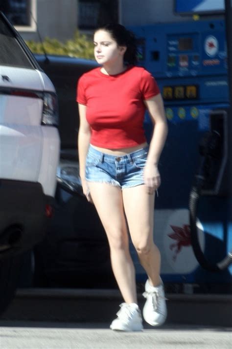 Ariel Winter Sexy Braless In Red Hot Celebs Home