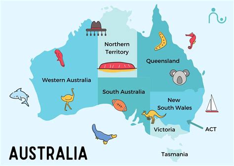 map  australia  kids  printable facts  activities