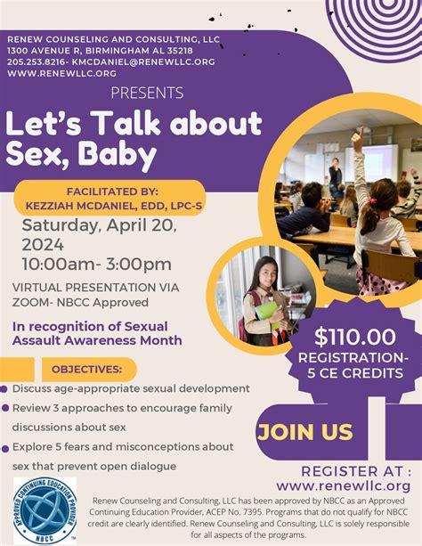 Lets Talk About Sex Baby Renew Counseling And Consulting Llc