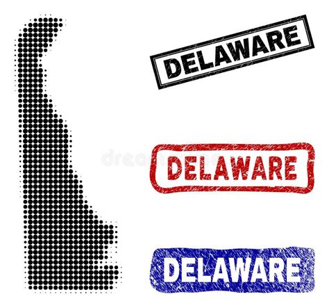 Delaware Dot Map Stock Illustrations 101 Delaware Dot Map Stock