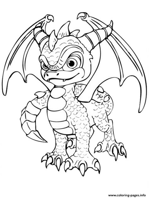 spyro dragon  coloring page printable