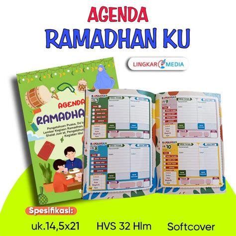 Jual Buku Agenda Ramadhanku Soft Cover Full Color Buku Agenda Ramadhan Untuk Anak Lingkar Media