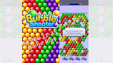 Bubble Shooter ALL Level 21 to 25. Arcade Game Play. - YouTube