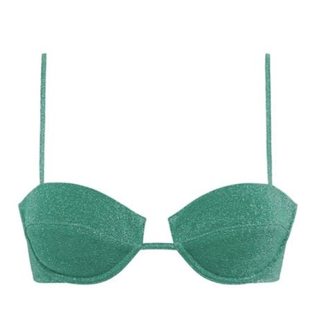 Mala Jaded Sparkle Triangl Bikini Top New With Depop