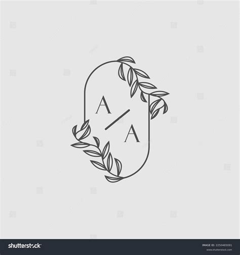 1 Thousand Aa Wedding Monogram Logo Royalty Free Images Stock Photos