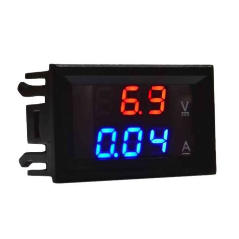 Цифровой вольтметр-амперметр 100V/10A встраиваемый с шунтом - купить ...