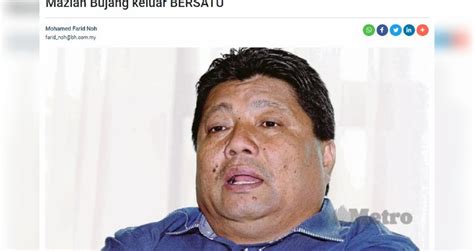 Saya Diboikot Presiden Bersatu Mazlan Bujang Metrotv Harian Metro