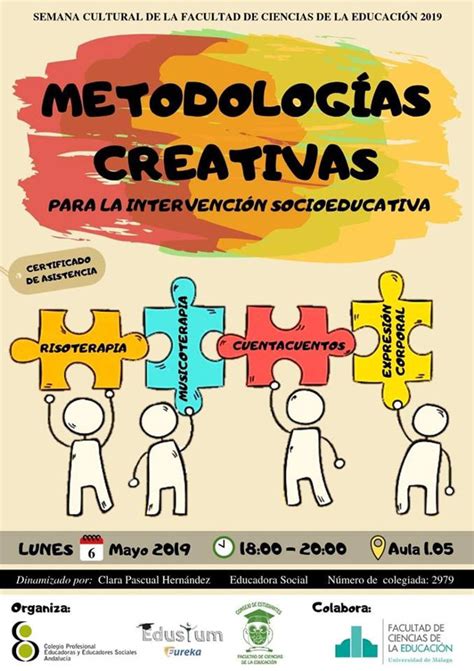 Taller Metodologías creativas para la intervención socioeducativa