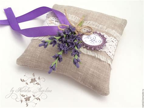 подушечка для колец с лавандой и монограммой в интернет-магазине на ...