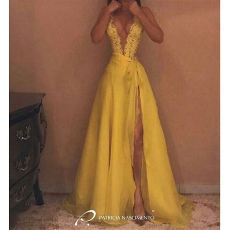 Follow Me Badgalronnie Yellow Evening Gown Yellow Evening