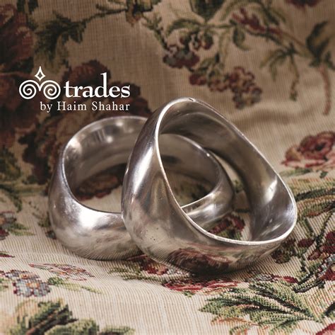 Make a statement with recycled, lightweight aluminum bracelets #tradesbyhaimshahar #madeinSpain ...