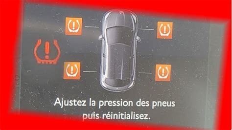 REINITIALISATION DE LA PRESSION DES PNEUS PEUGEOT 208 PHASE 1 AJUSTEZ