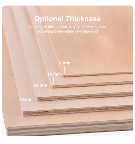 Hot Sale E0 Baltic Birch Plywood 6mm 9mm 12mm 15mm 18mm 24mm Full Birch