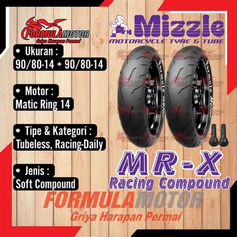 Jual Ban Mizzle Mrx Mr X Racing Compound Tubeless