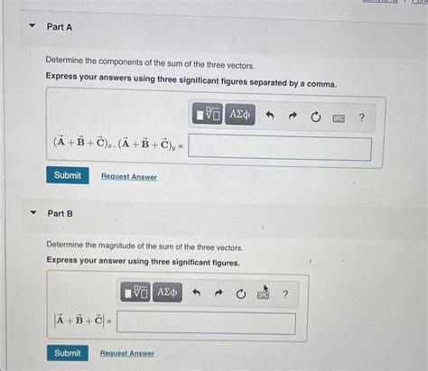 Solved Three Vectors Are Shown In The Figure Their Chegg