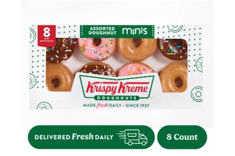 Krispy Kreme Doughnuts Assorted Minis Ct Oz Smiths Food And Drug