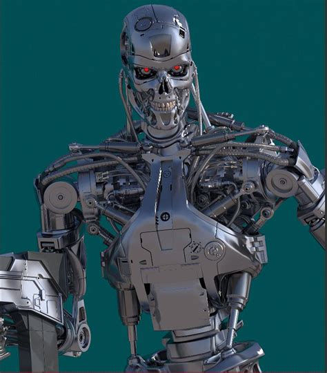 Terminator T800 Salvation Endoskeleton - 3D Model by SKYNET-2029