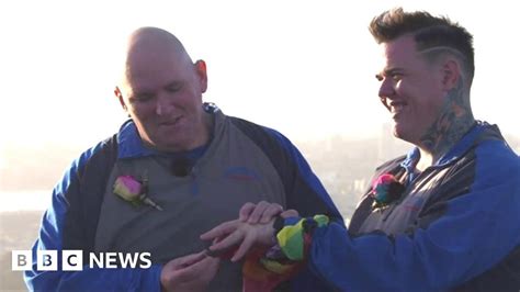 Sydney Harbour Bridge Hosts First Same Sex Wedding BBC News
