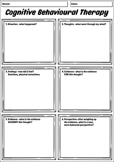 16 Cognitive Therapy Worksheets - Free PDF at worksheeto.com