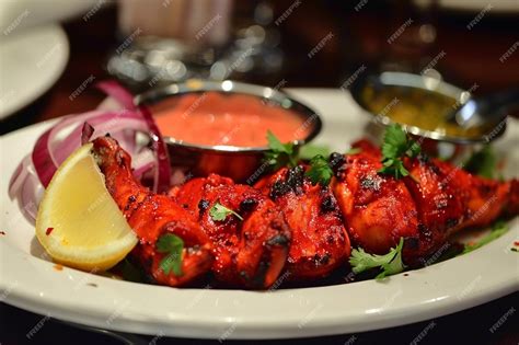 Premium Photo Spicy Tandoori Chicken Delight With Tandoori Seasoning