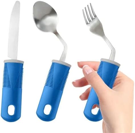 Amazon Adaptive Utensils 3 Piece Bendable Adaptive Utensils