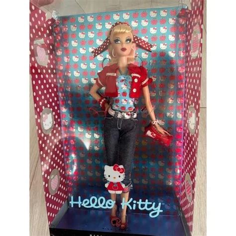 BARBIE HELLO KITTY Doll 2008 MATTEL SANRIO Figure Collaboration Toy ...