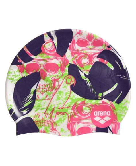 Шапочка для плавания ARENA PRINT 2 crazy fantasy skull за 39 руб.