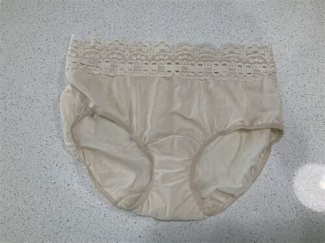 Olga Secret Hug Bikini Sissy Panty Slippery Lace S Beige J