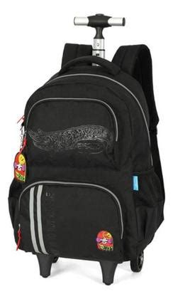 Kit Mochila Rodinhas Juvenil Coleção Hot Wheels Skate Luxcel