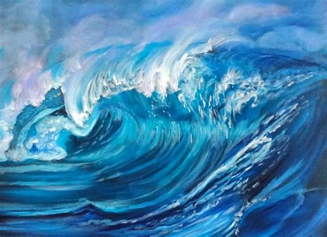 North Shore Wave Oahu Painting By Jenny Jonah Saatchi Art