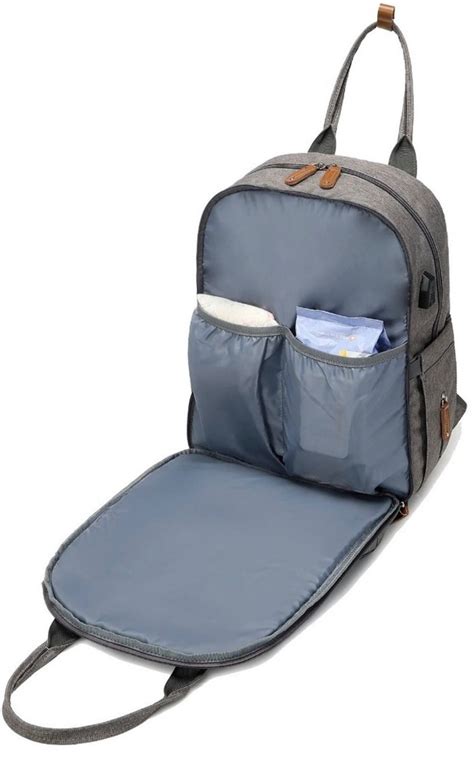 Compre Bolsa Mochila Maternity Land Desire Cinza Aqui Na Maternity Land