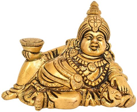 Buy Exotic India Lord Kubera Brass Statue Online At Low Prices In