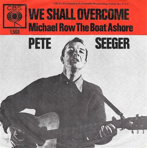 Pete Seeger We Shall Overcome 1964 Large Centre Vinyl Discogs