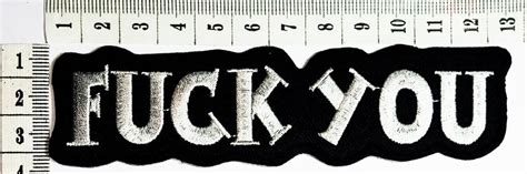 Amazon Fuck You Funny Patch Motorcycles Outlaw Hog MC Biker Rider Hippie Punk Rock Iron On