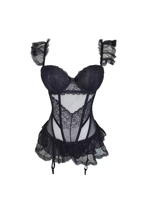 Buy Sunnydaysweety Lace Sexy Corset Lingerie Set A010455 2025 Online ZALORA Philippines