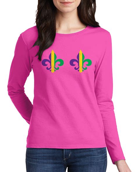 Mardi Gras Bikini Women S Long Sleeve T Shirt Etsy