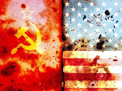The Cold War Flag Of The Soviet Union 1922 1991 Stock Image Image