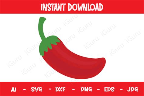 Chili Pepper Svg Hot Red Pepper Svg Graphic By Pnglord · Creative Fabrica